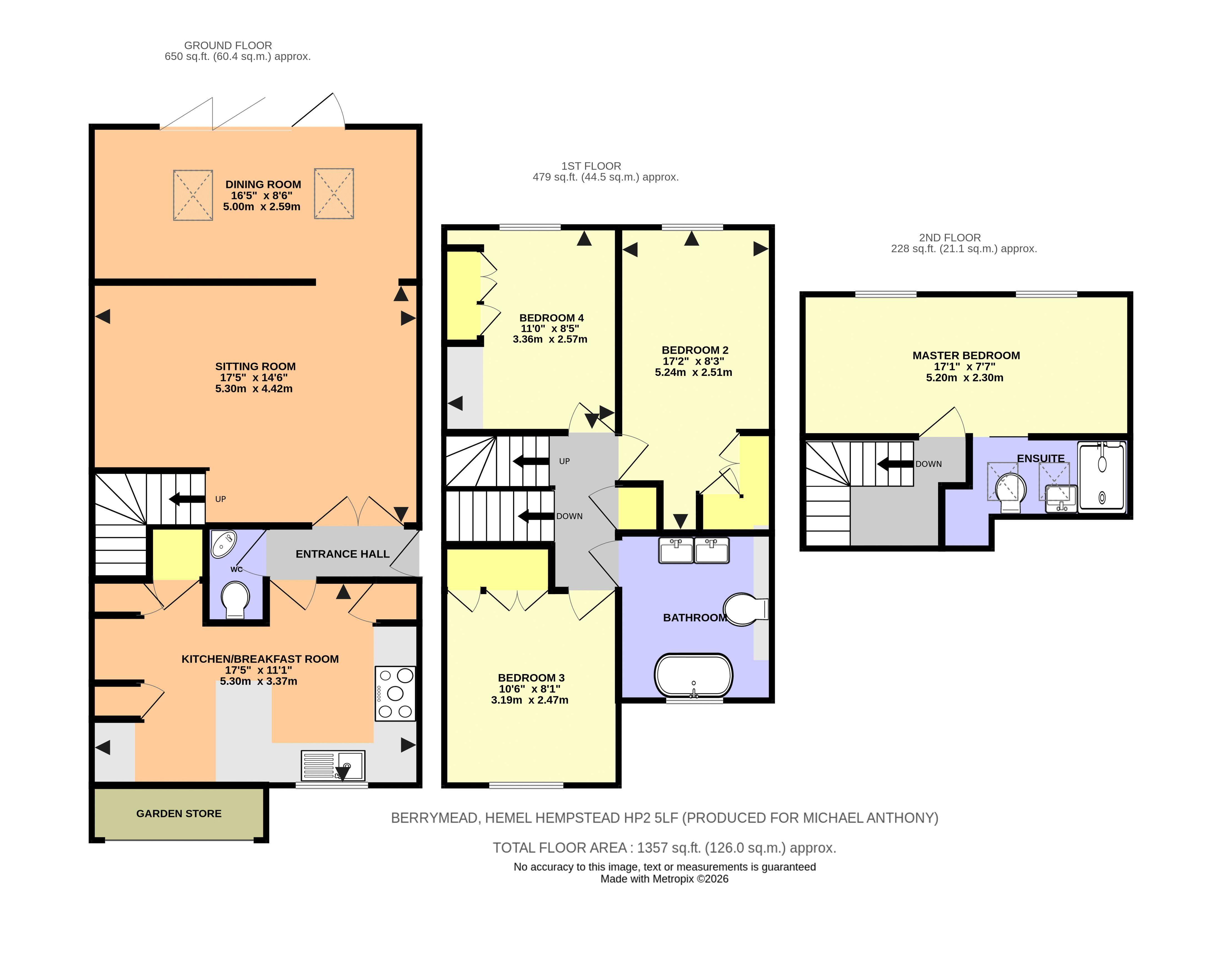 1a, Berrymead, Hemel Hempstead floorplan