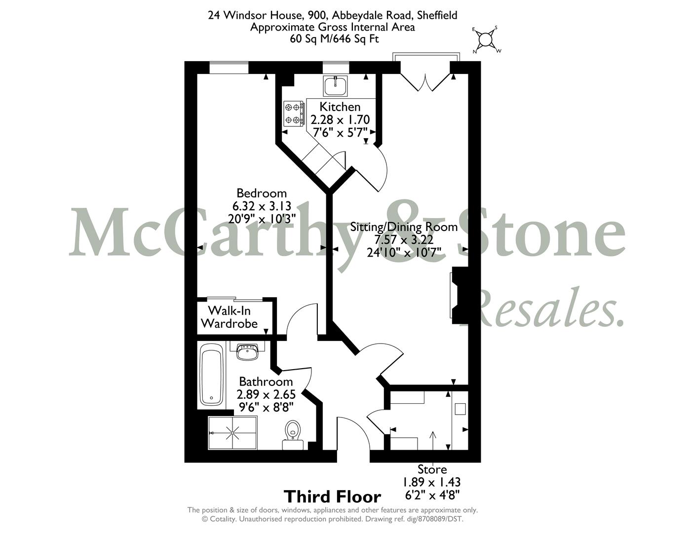 900 Abbeydale Road, Sheffield floorplan