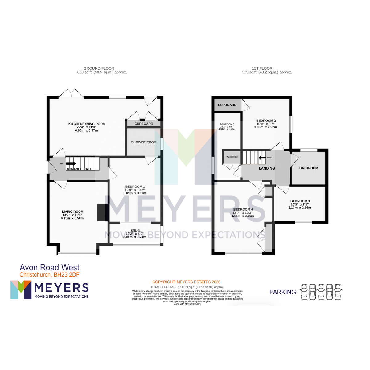 63, Avon Road West, Christchurch floorplan