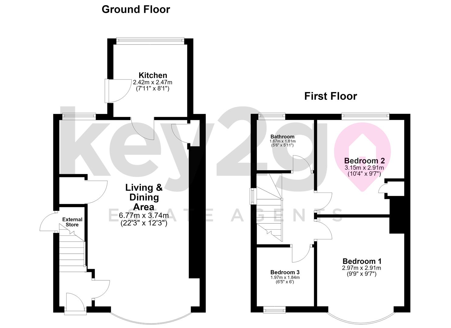 63, Hollinsend Avenue, Sheffield floorplan