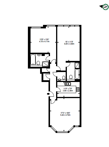 2 Bedrooms Flat to rent in Young Street, London W8