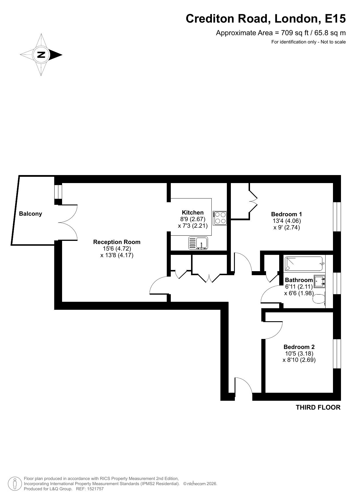 Grove Cres Rd, London floorplan