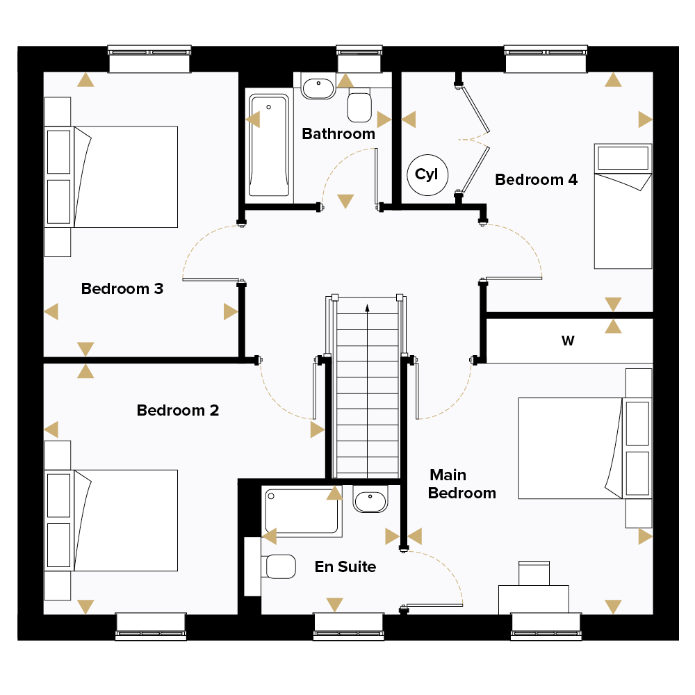 037, Hopkins Homes At Wixams, Four Acre Drive, Wixams floorplan
