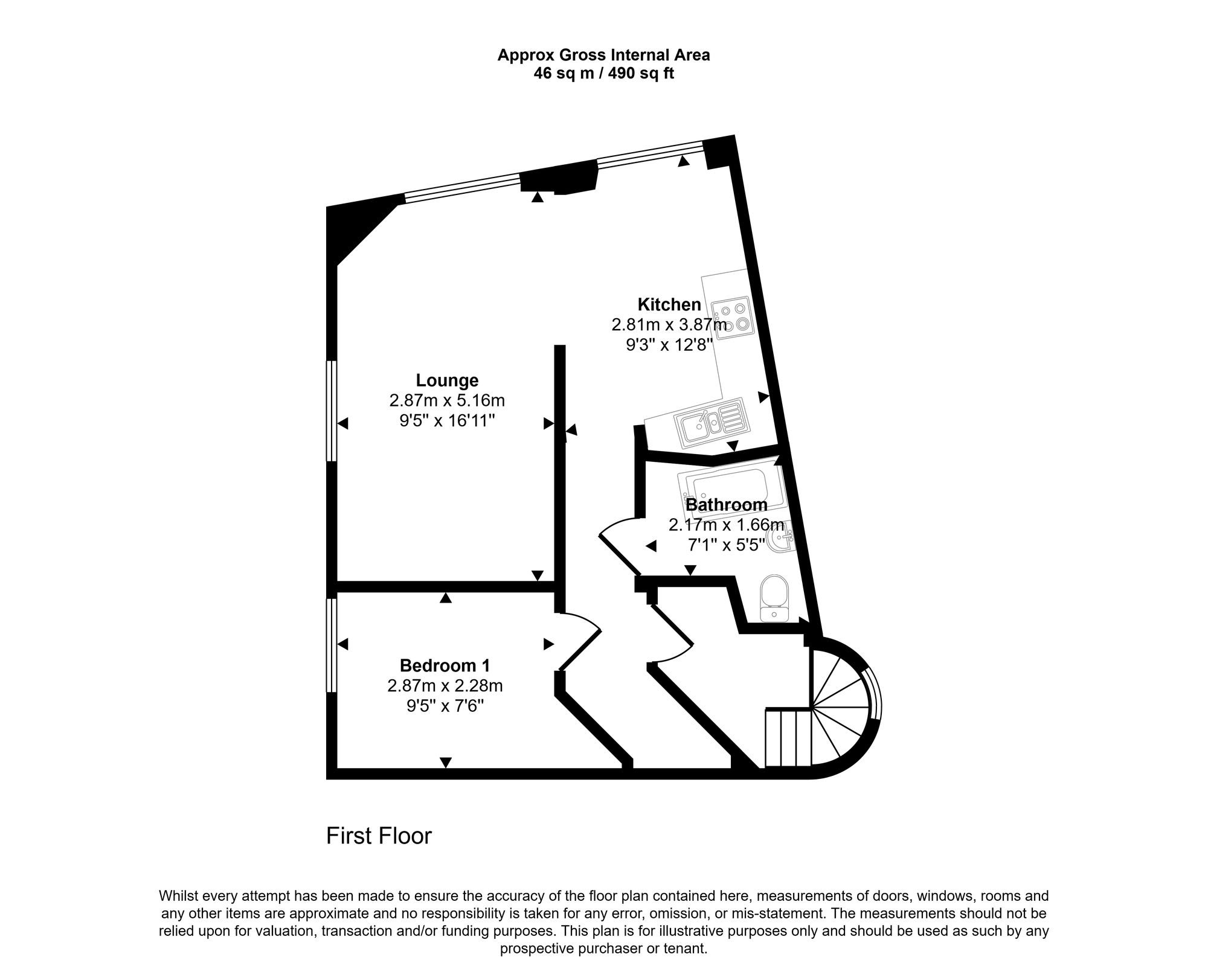 48 Pound Street, Liskeard floorplan