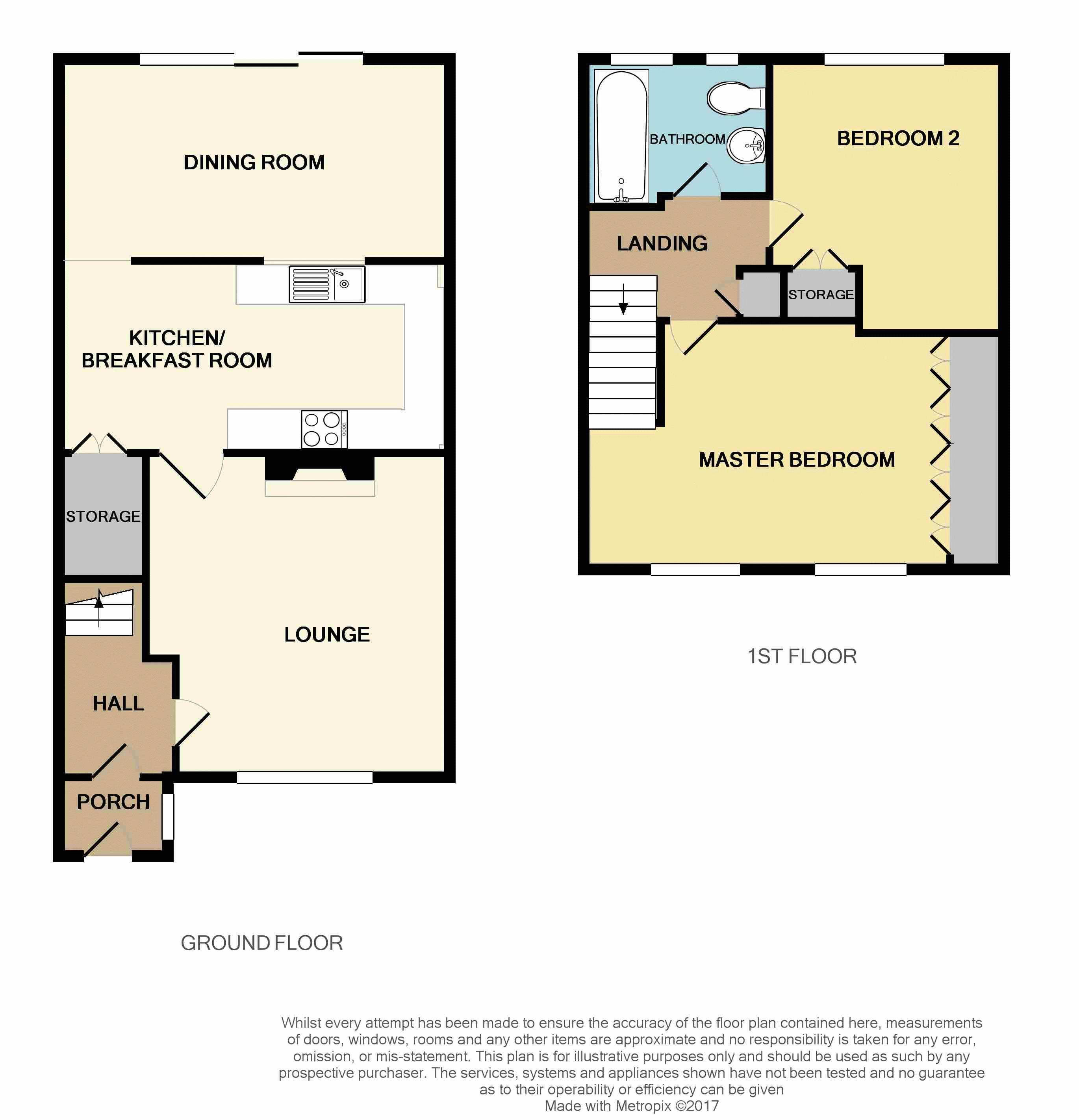 2 Bedrooms Terraced house to rent in Bovey Way, South Ockendon RM15