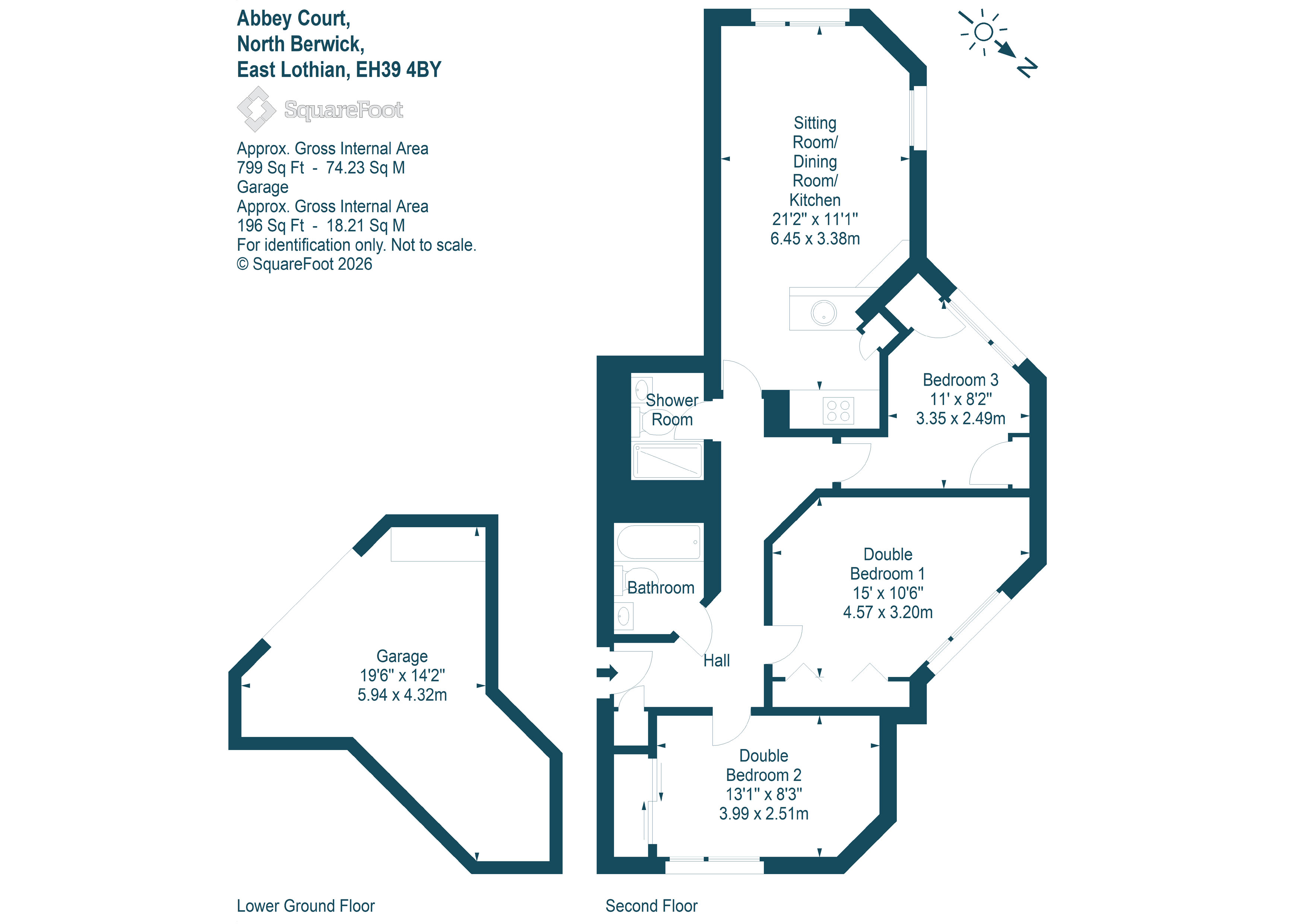 7, Abbey Court, North Berwick floorplan