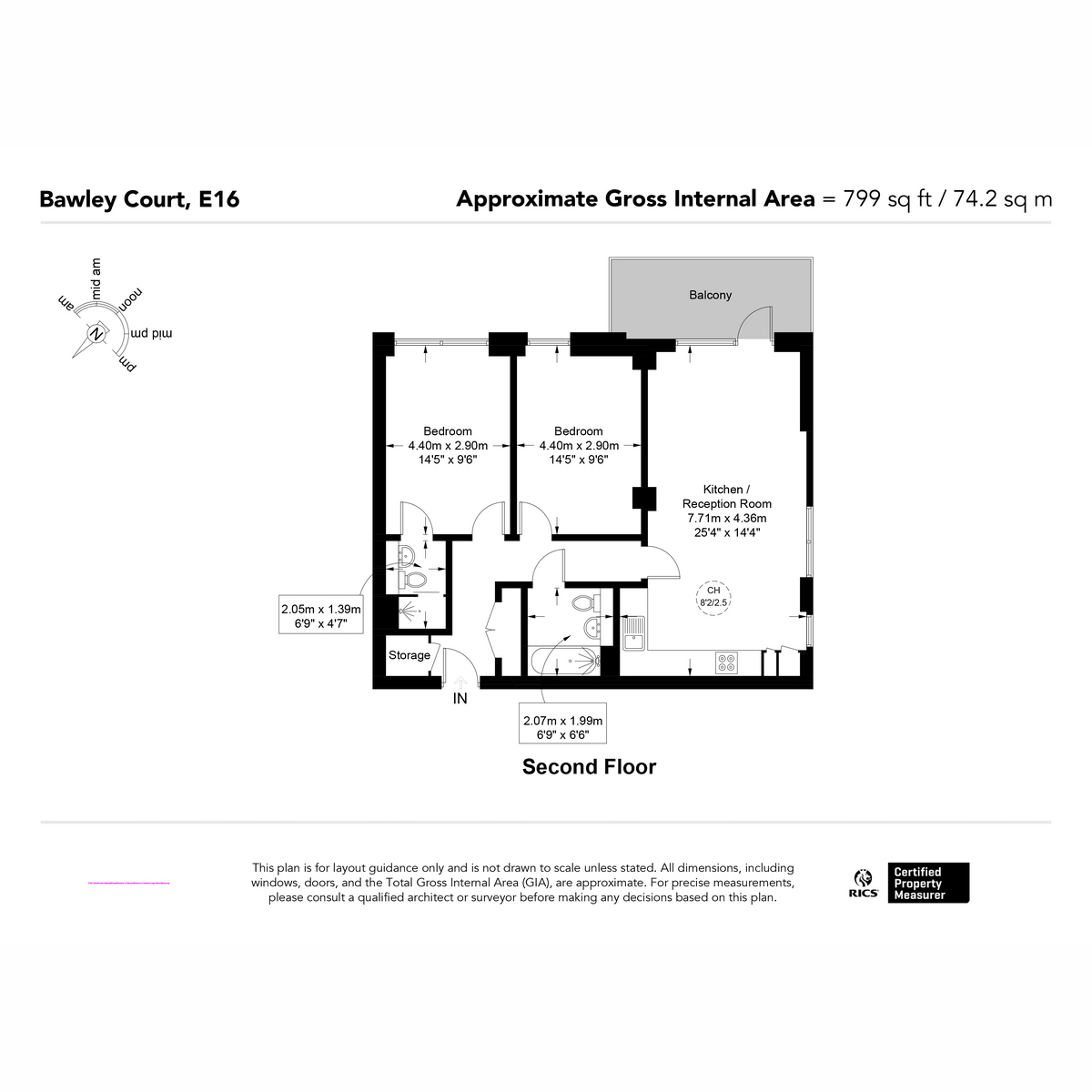 Flat 55 Bawley Court, 1, Magellan Boulevard, London floorplan