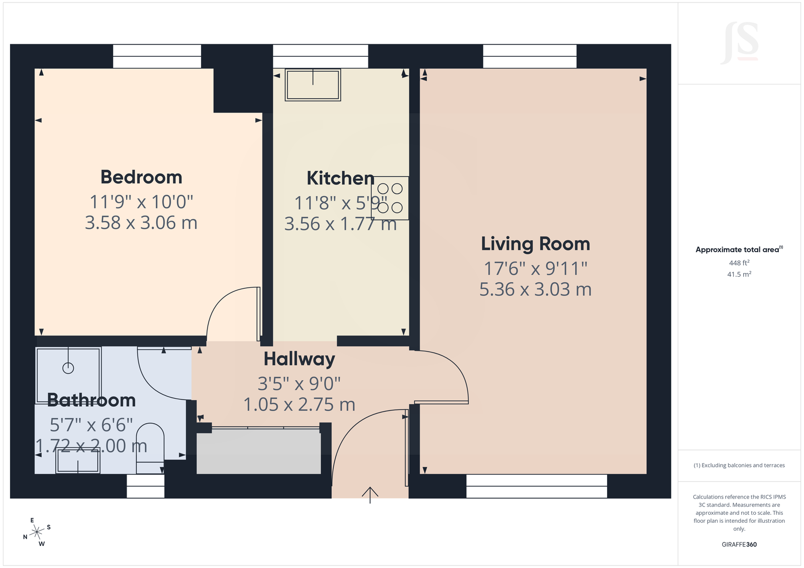 1 South Lodge, Cokeham Road, Lancing floorplan