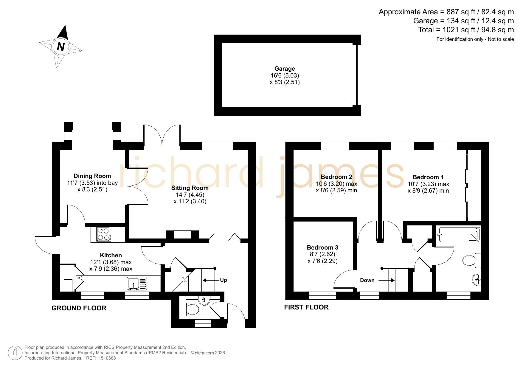 57, Goldsborough Close, Swindon floorplan