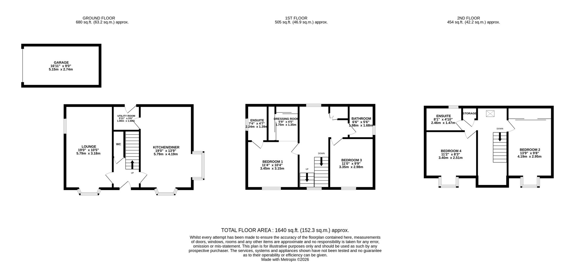 36 Campion Way, Nantwich floorplan