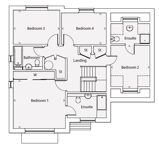 Plot 7, The Wraysbrook, The Landmark, Pecks Hill, Nazeing floorplan