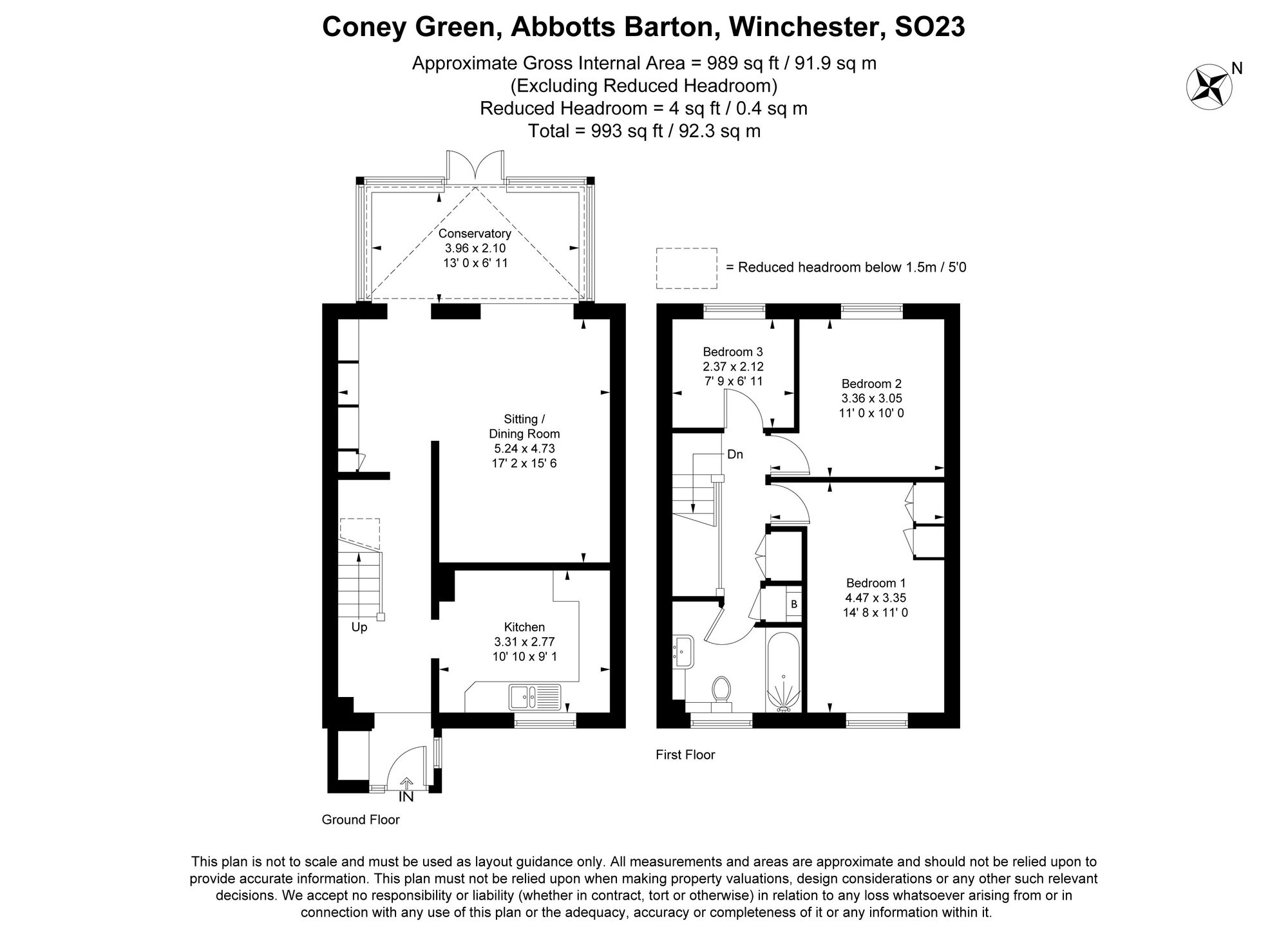 23 Coney Green, Winchester floorplan