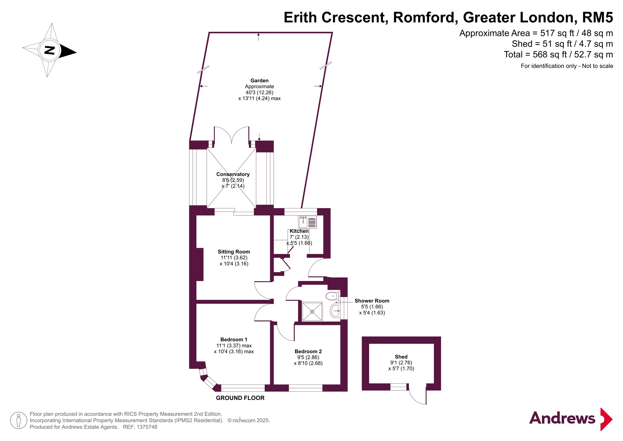 5, Erith Crescent, Greater London floorplan