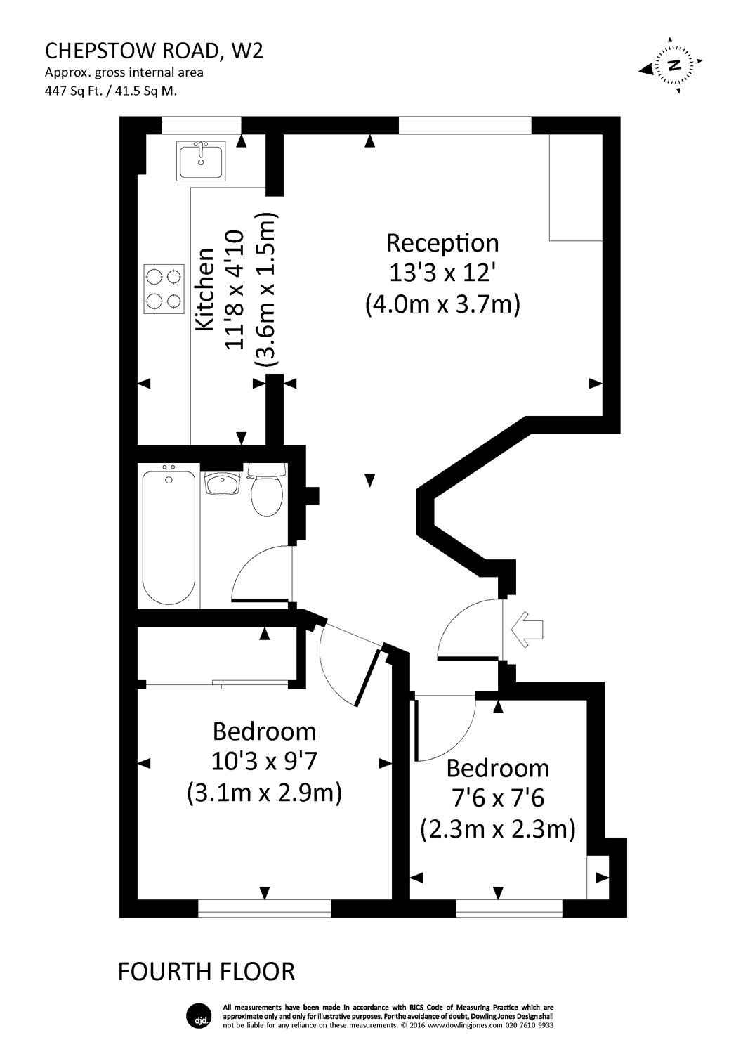 98, Chepstow Road , London floorplan