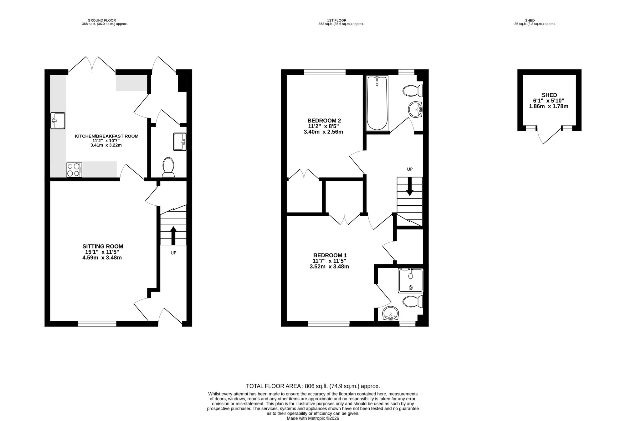 2 West Court, High Wycombe floorplan