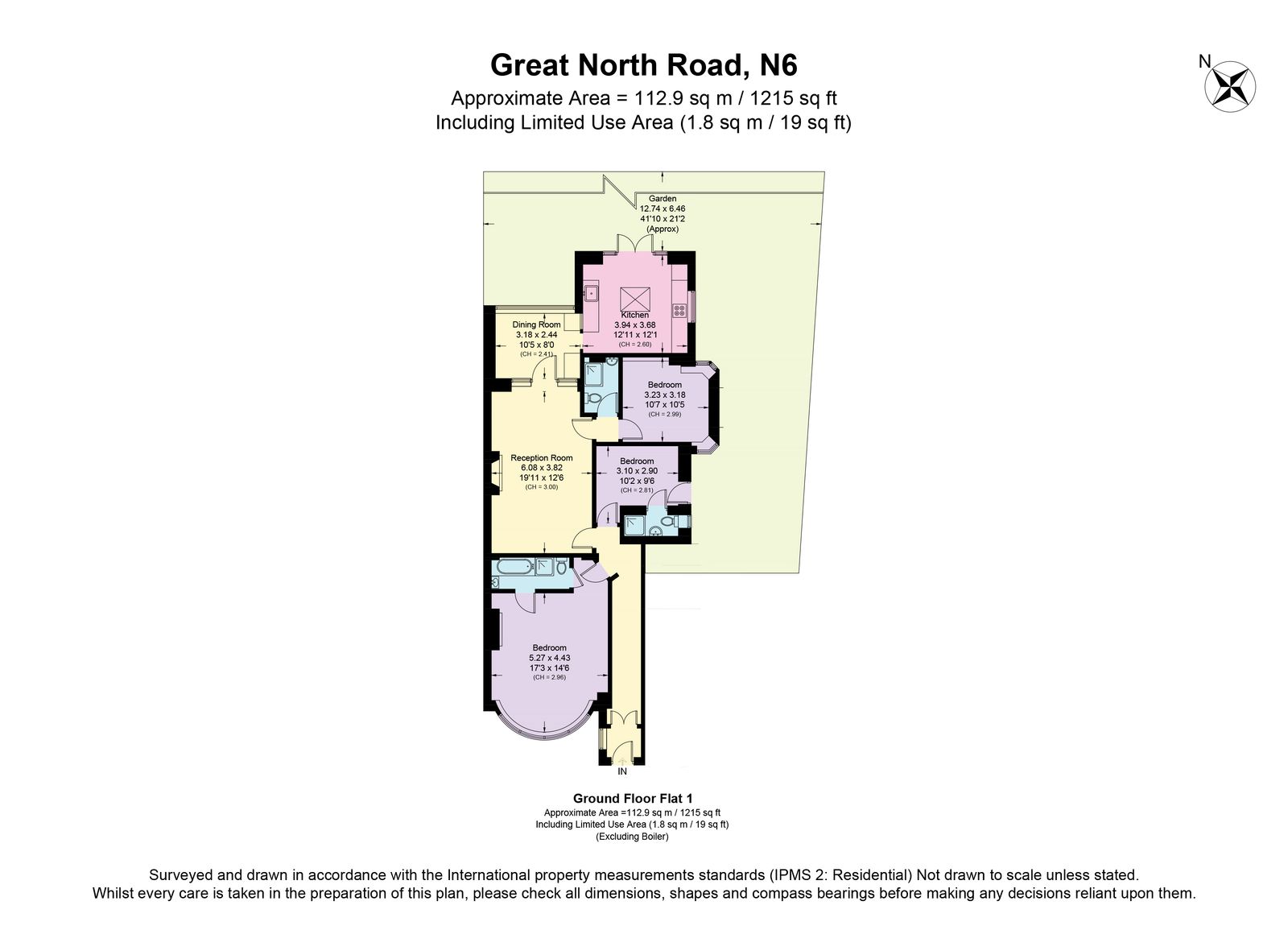 Garden A 24, Great North Road, London floorplan