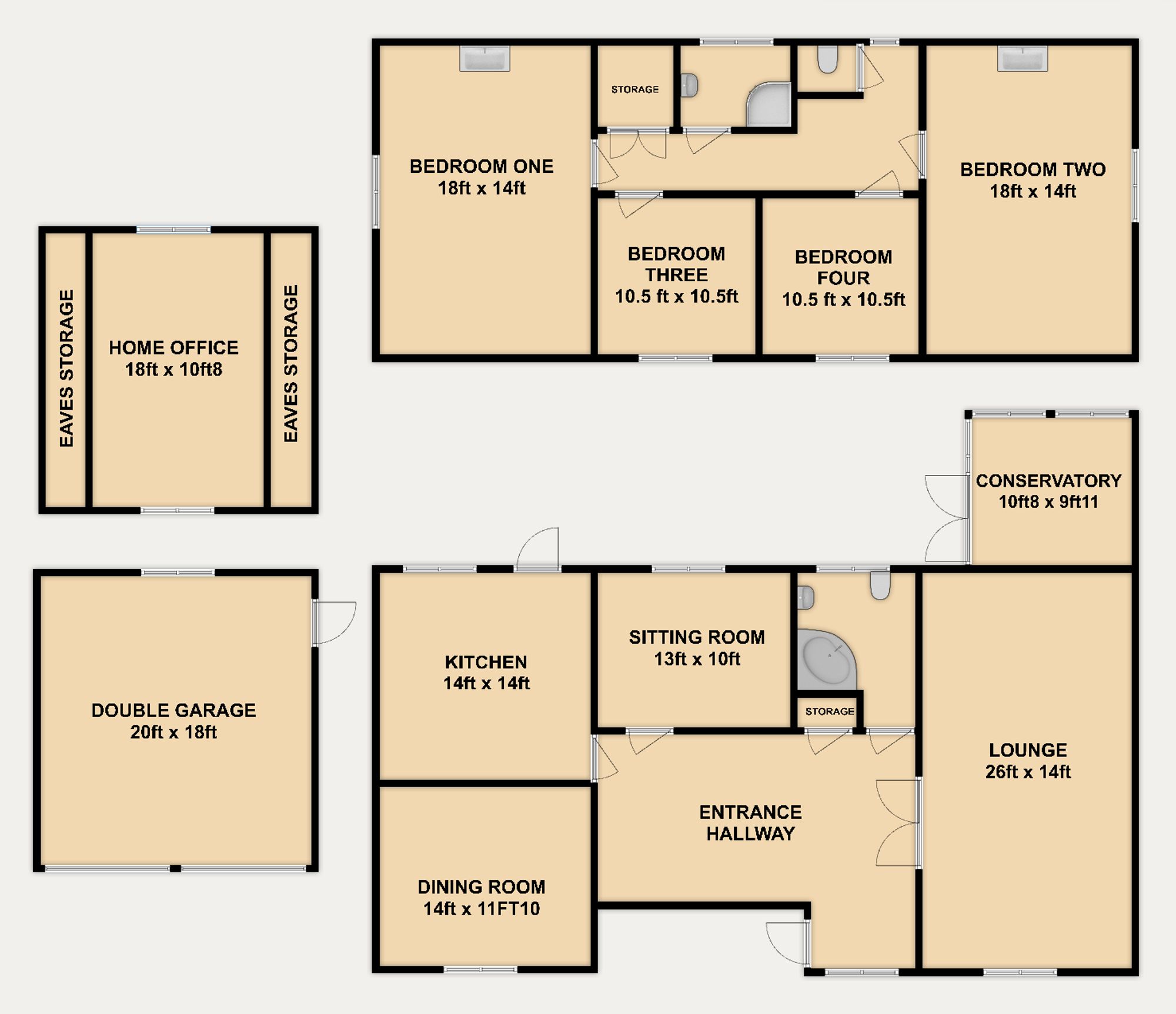 Maison De Reves Village Road, Mold floorplan