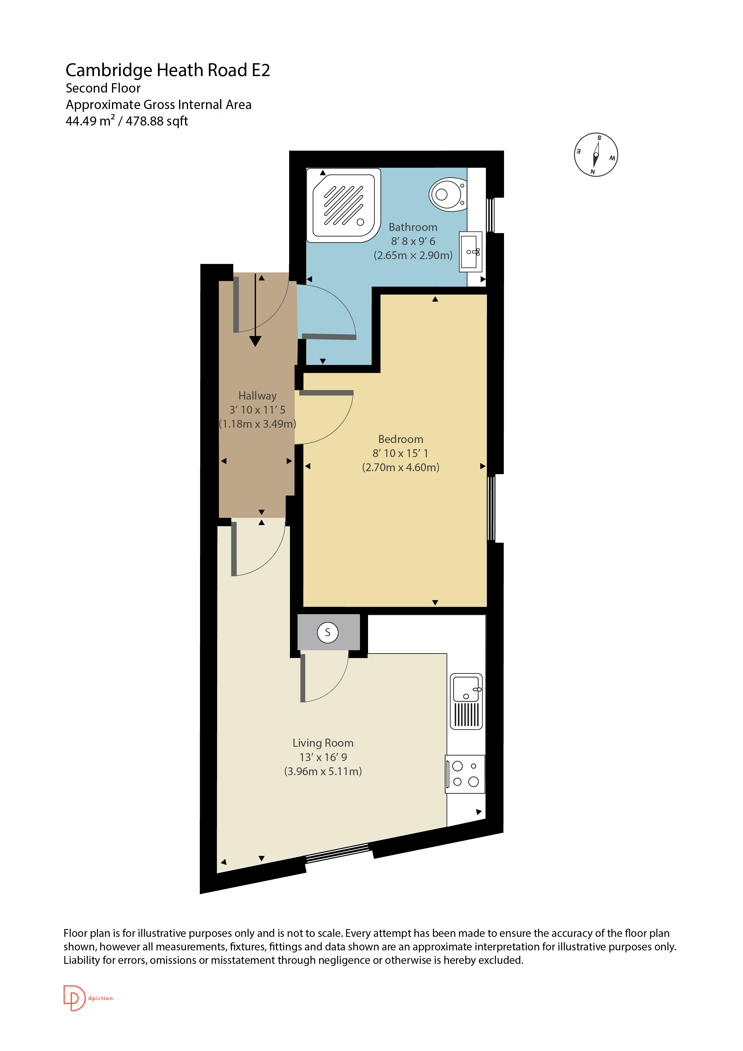 1 Bedrooms Flat for sale in Treloar House, 397 Cambridge Heath Road, London E2