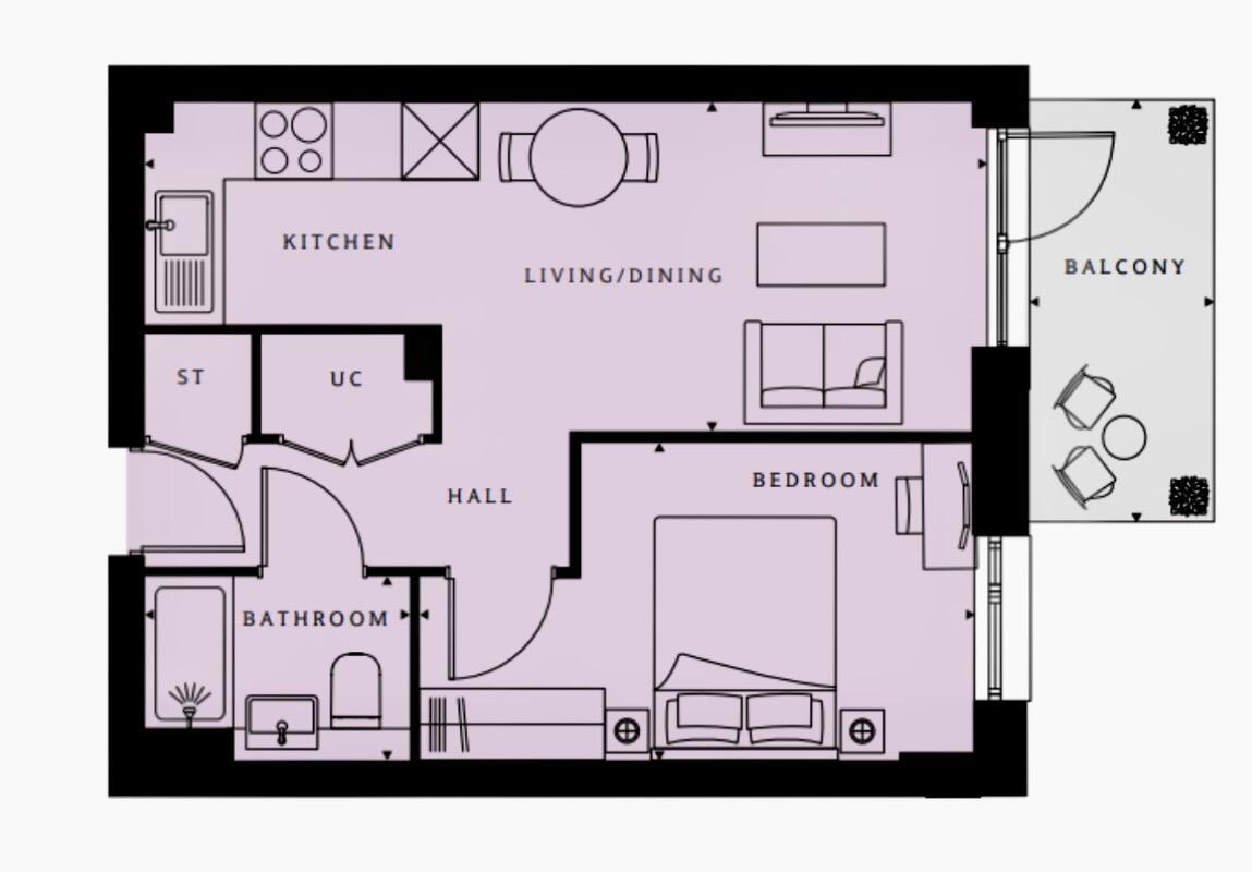 Pullman House, 144, Brook Avenue, Wembley floorplan