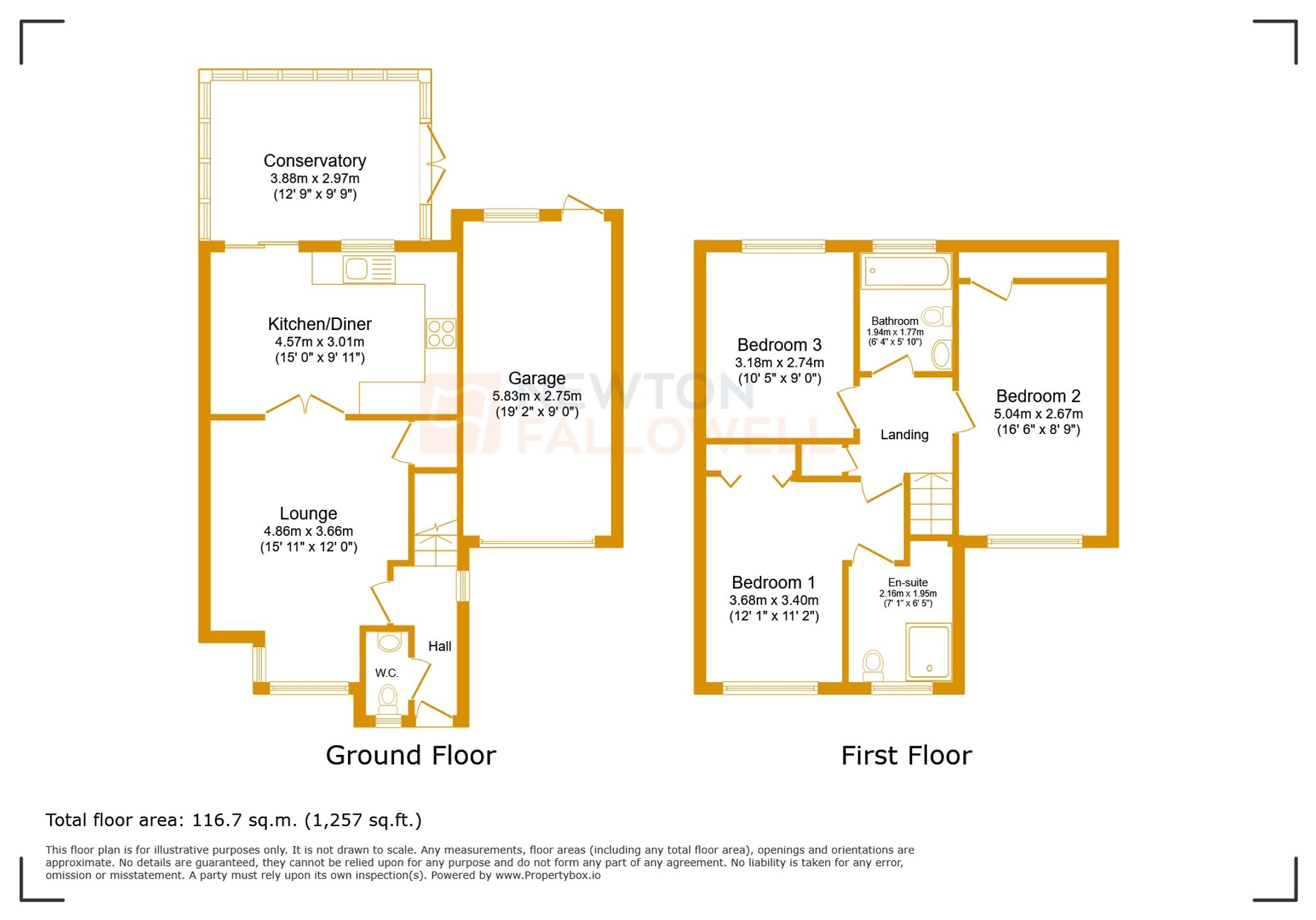 34 Darien Way, Leicester floorplan