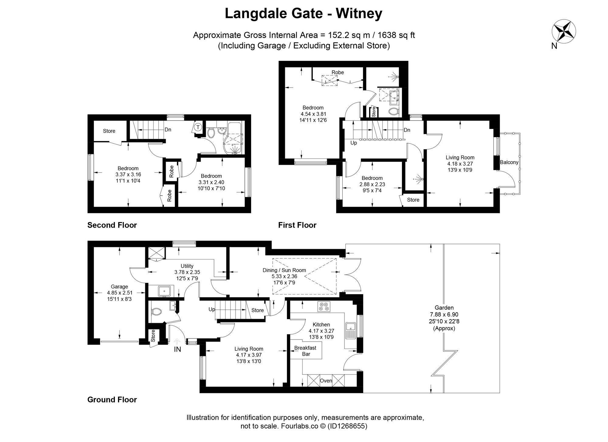 36 Langdale Gate, Witney floorplan
