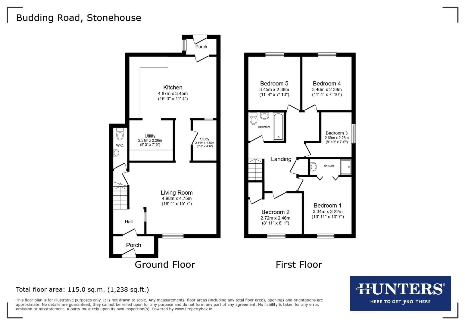12, Budding Road, Stonehouse floorplan