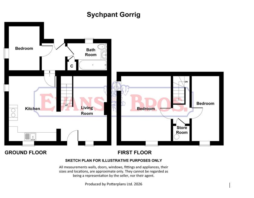 1 Sychpant, Gorrig Road, Llandysul floorplan