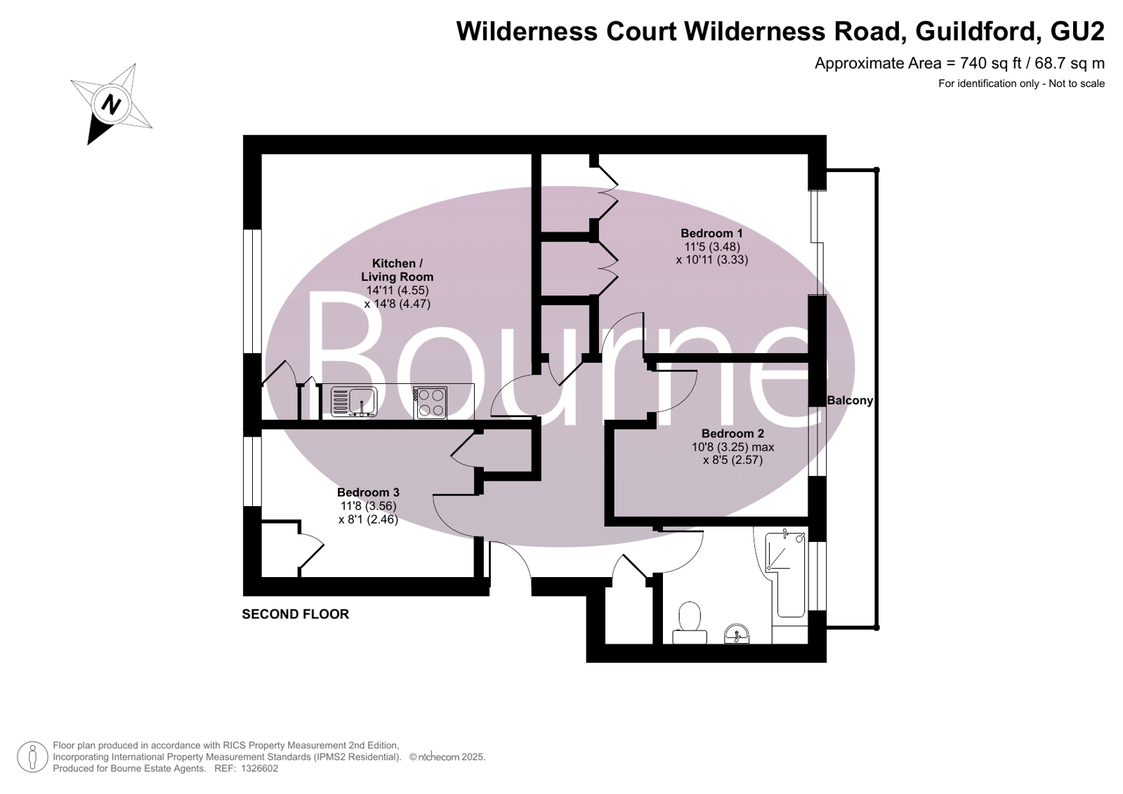 8 Wilderness Court,, Wilderness Road, Guildford floorplan