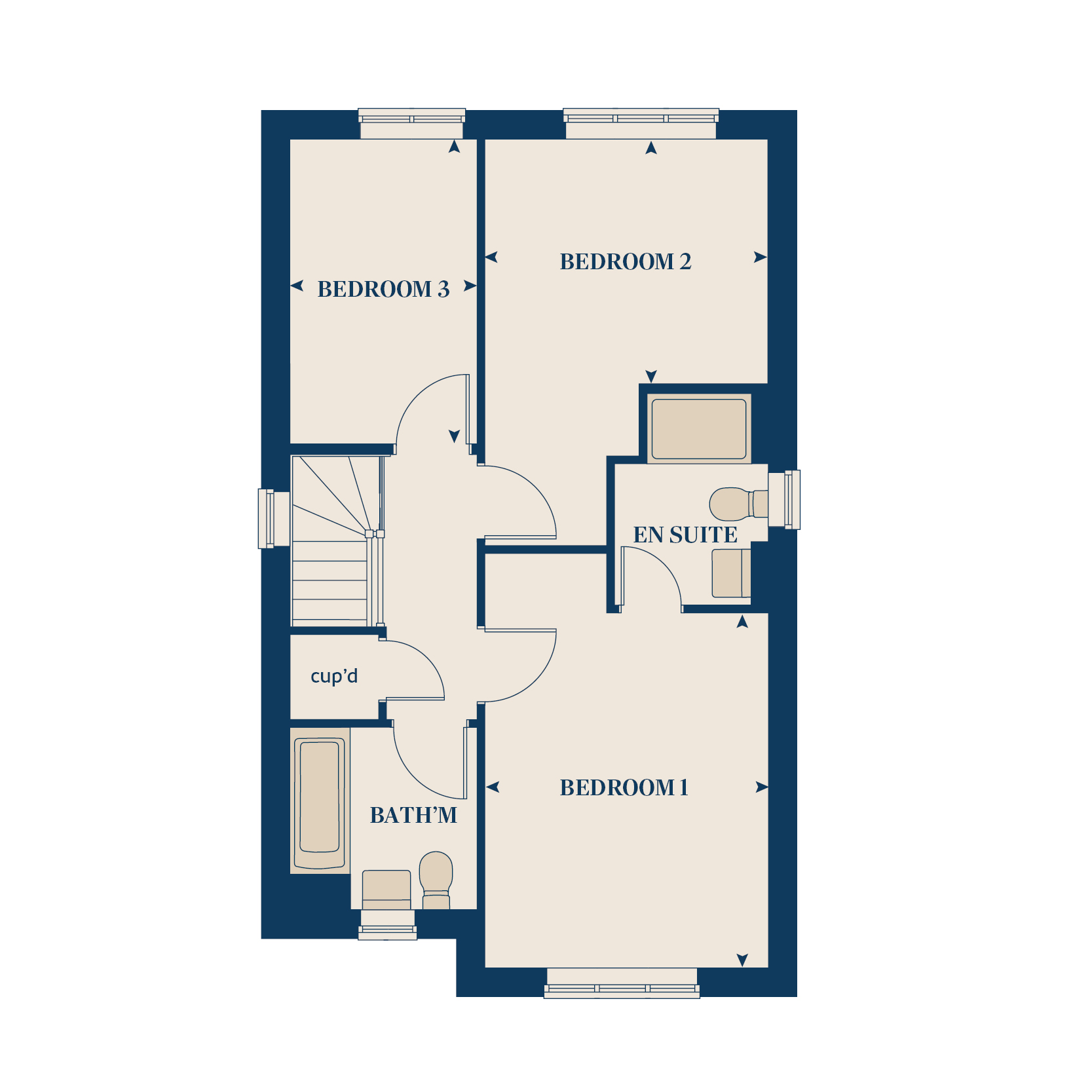 205, The Hem, Telford floorplan