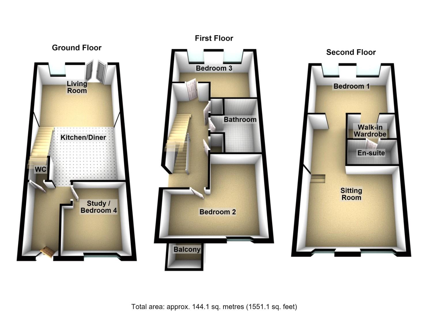13, The Plateau, Smiths Dock, North Shields floorplan