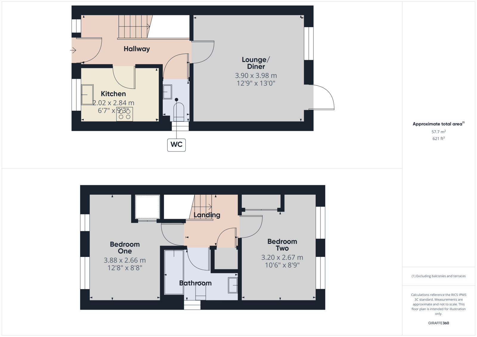 8 Lesser Horseshoe Close, Fareham floorplan