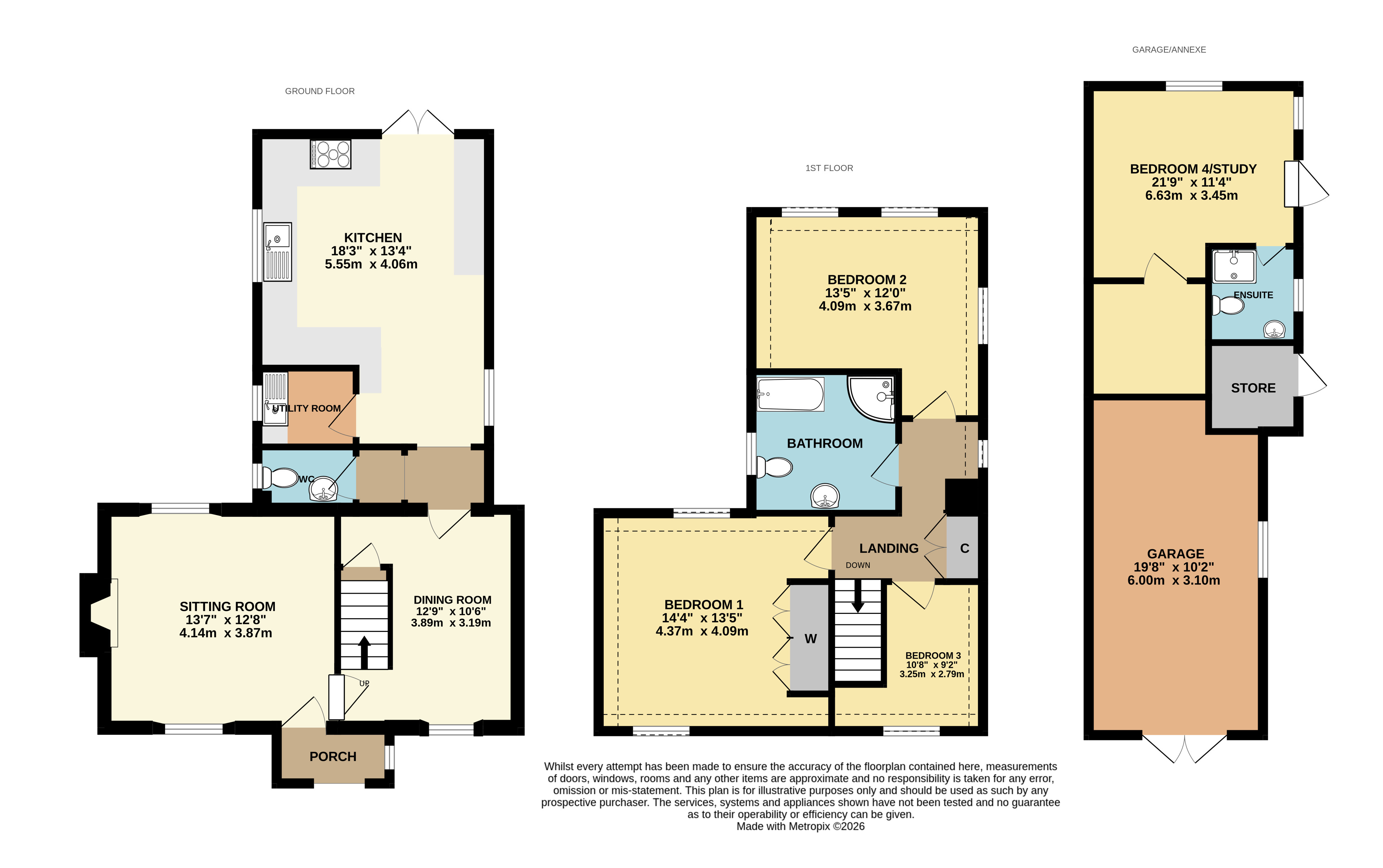 Homewell Cottage,, High Bickington, Devon floorplan