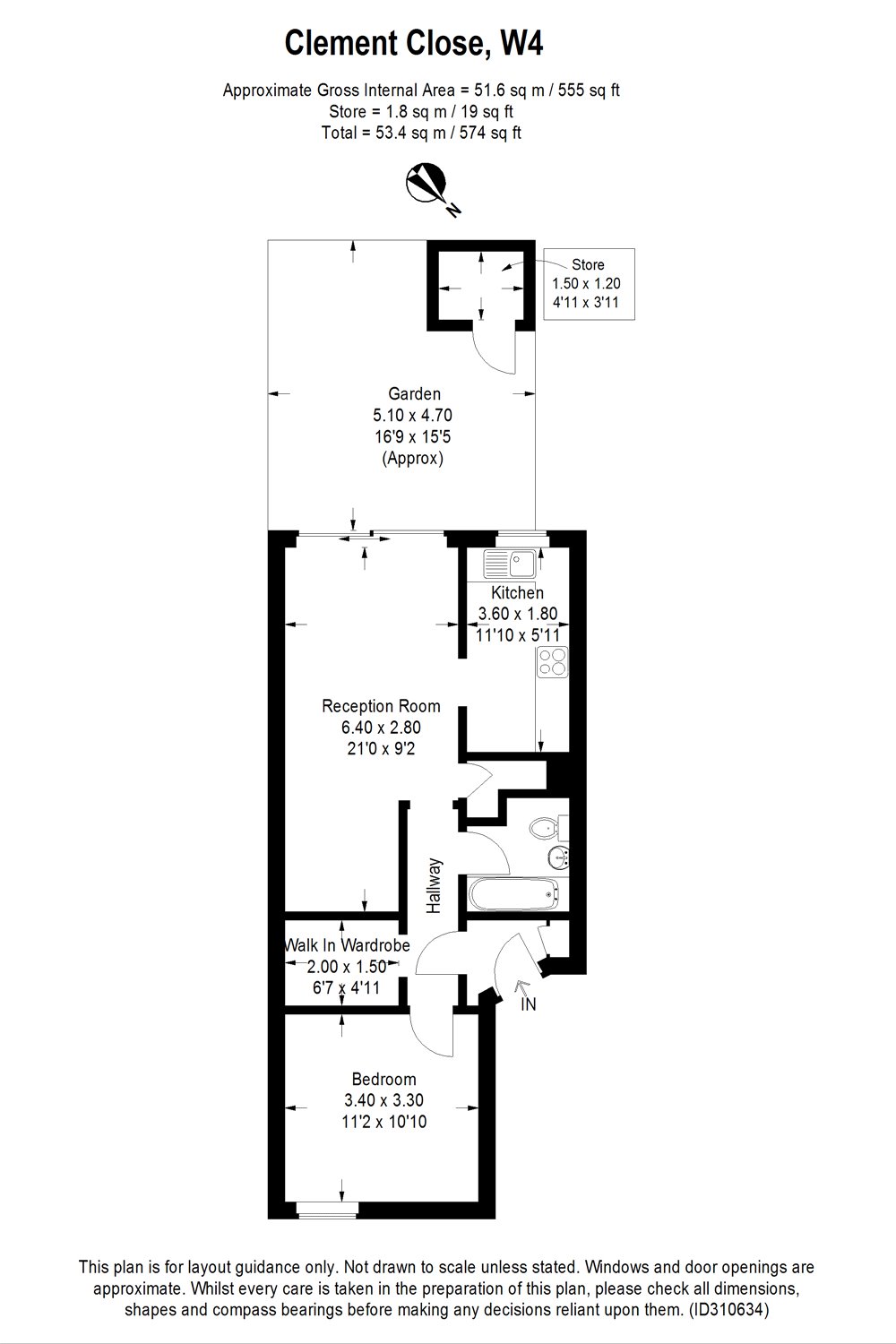 1 Bedrooms Flat to rent in Clement Close, Chiswick, London W4