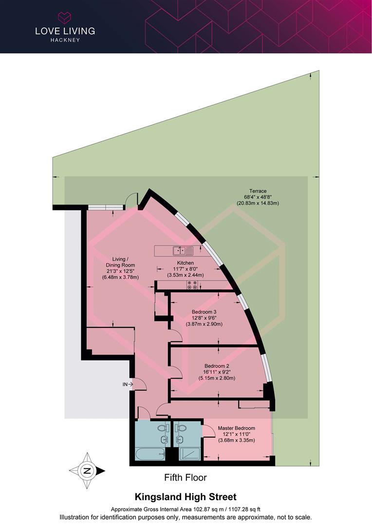 Flat 46, 57, Kingsland High Street, London floorplan