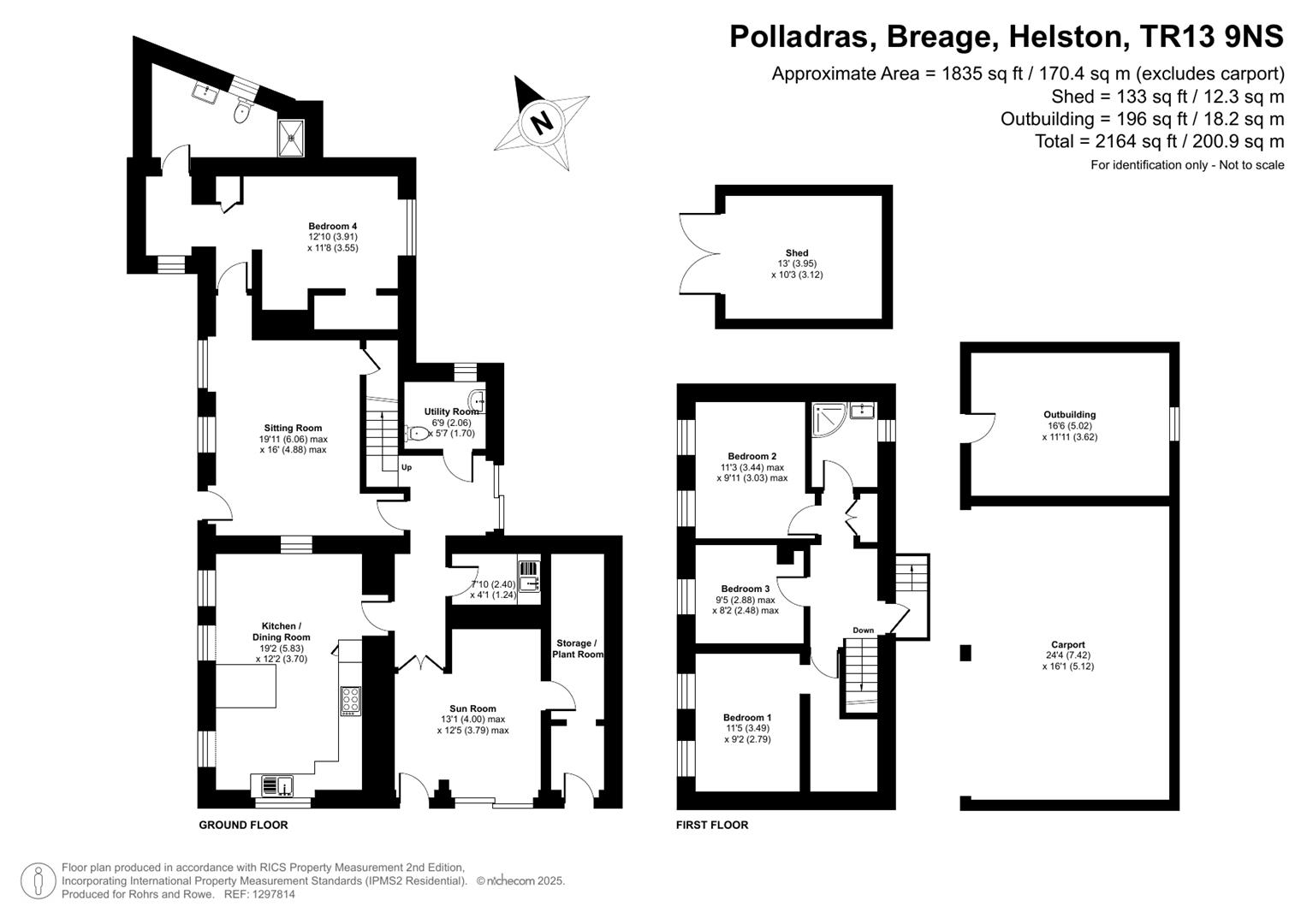 Mary Barn, Polladras, Breage floorplan