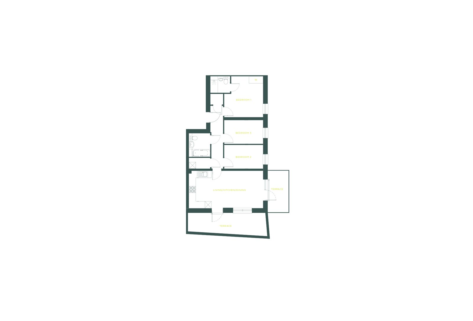 P6 Flat 3 The Folio, 2a, Hadlow Road, Sidcup floorplan