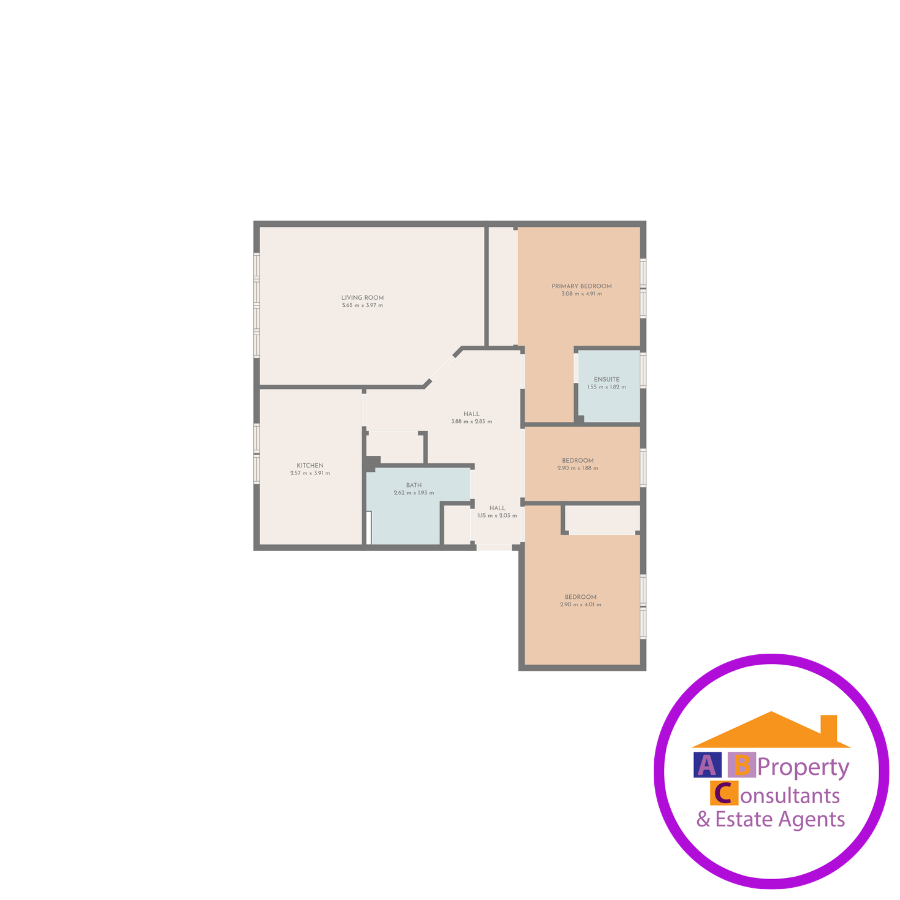 Flat 7, 3 Central Grove, Glasgow floorplan