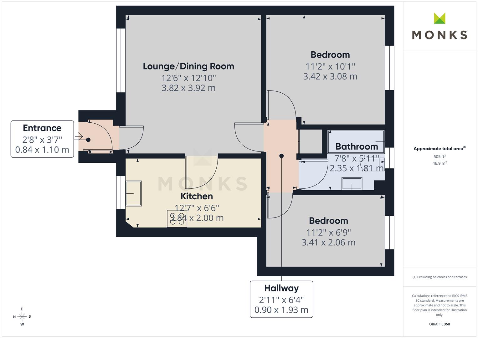 16, Castle Court, Wem floorplan
