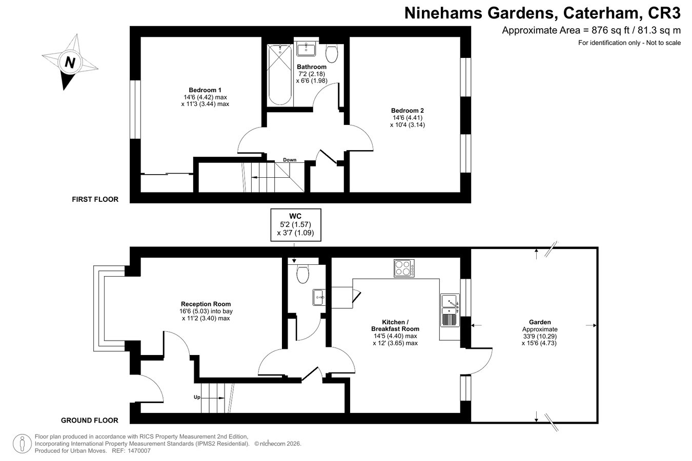 2, Ninehams Gardens, Caterham floorplan