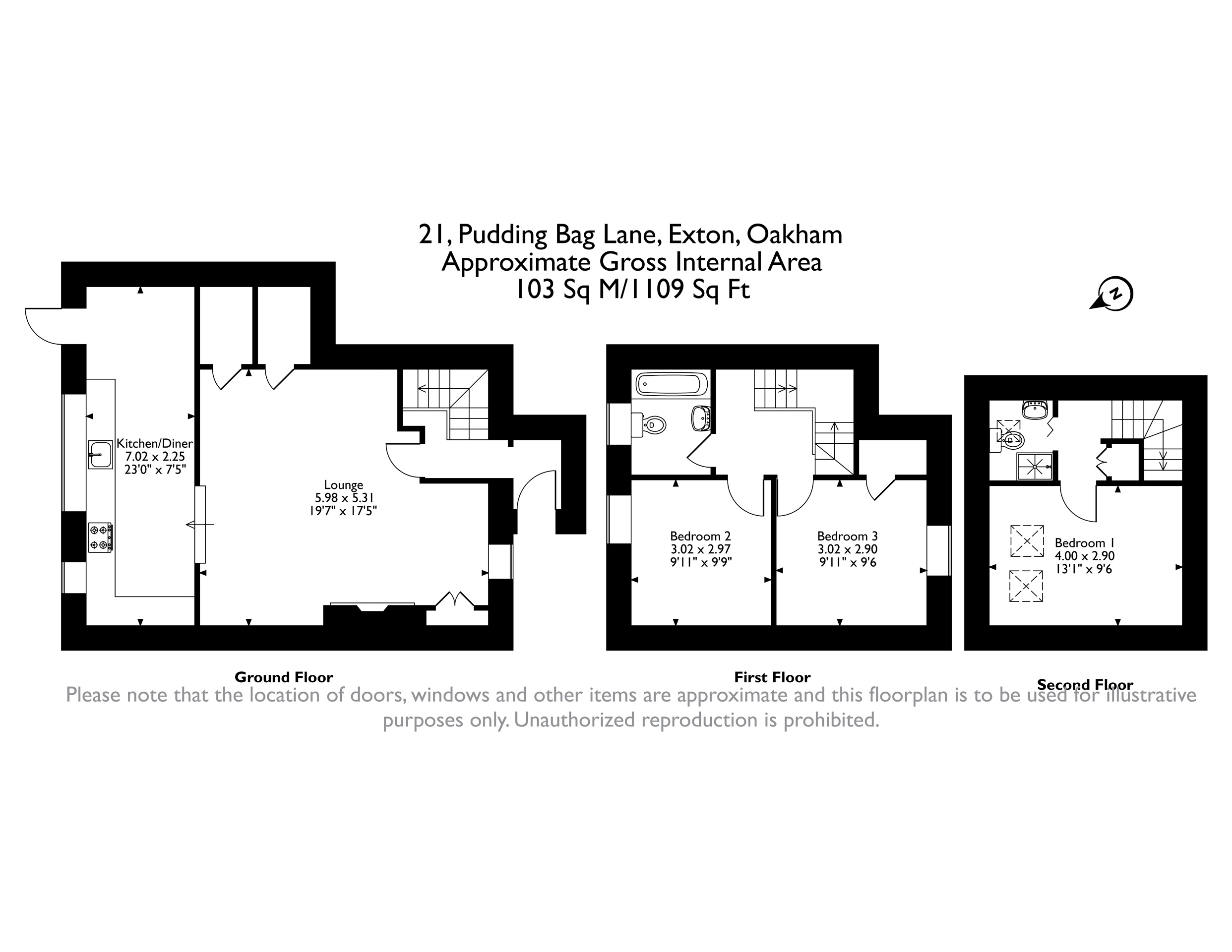 21, Pudding Bag Lane, Oakham floorplan