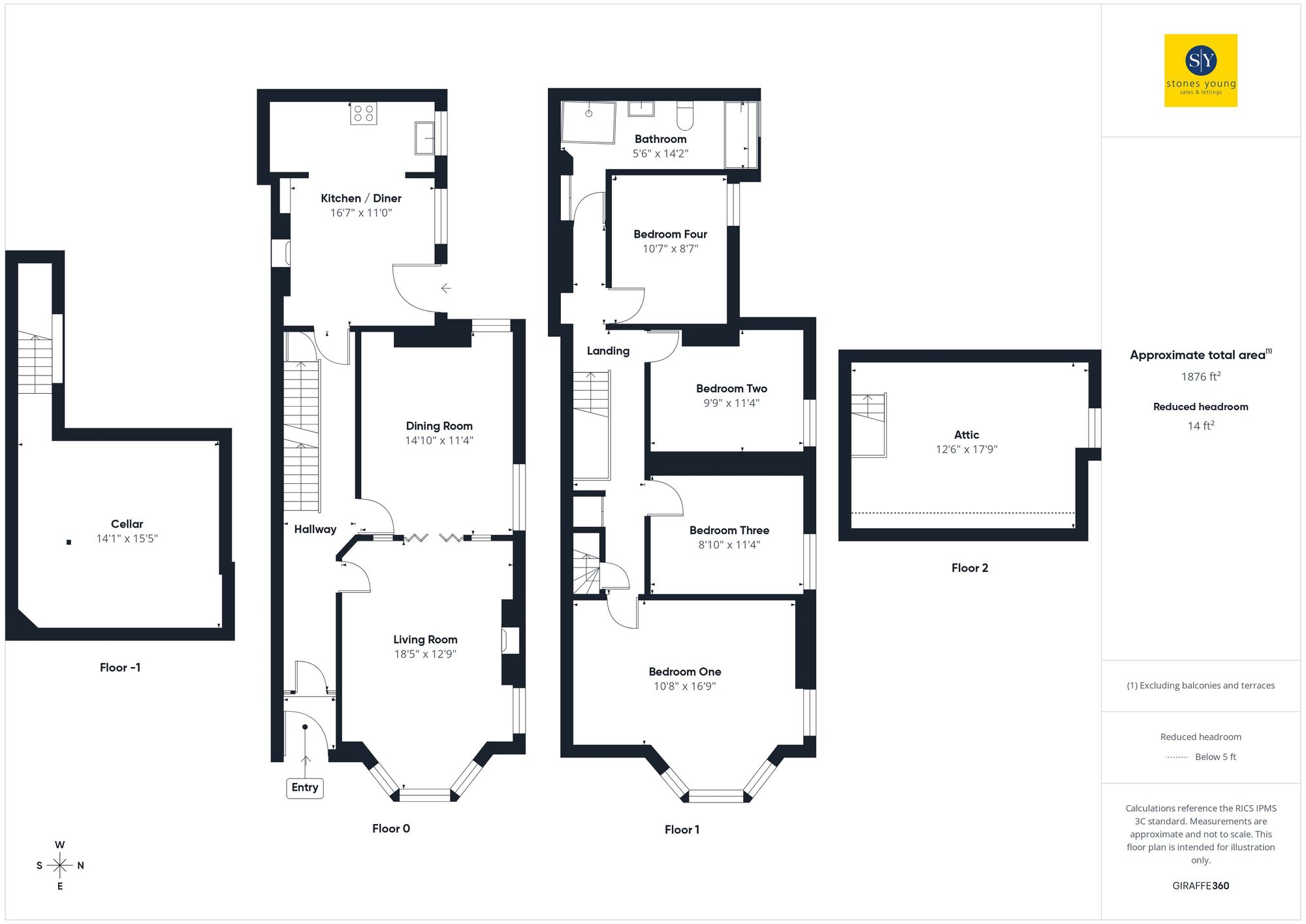 413 Whalley Road, Accrington floorplan