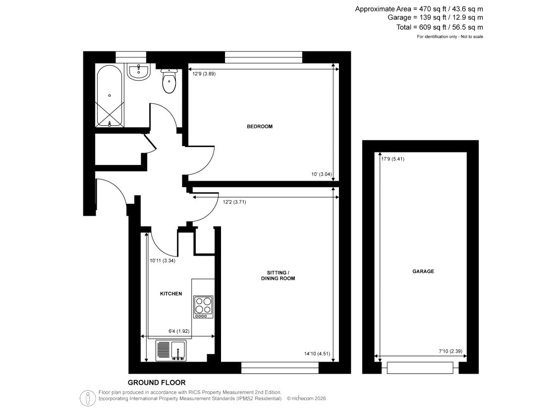 2, Rossiter Lodge, Guildford floorplan