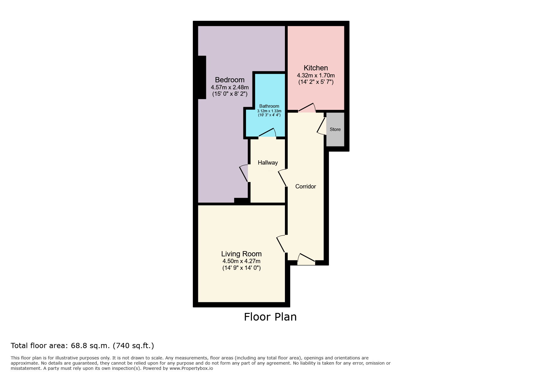 Flat 2, 25, Upperton Gardens, East Sussex floorplan