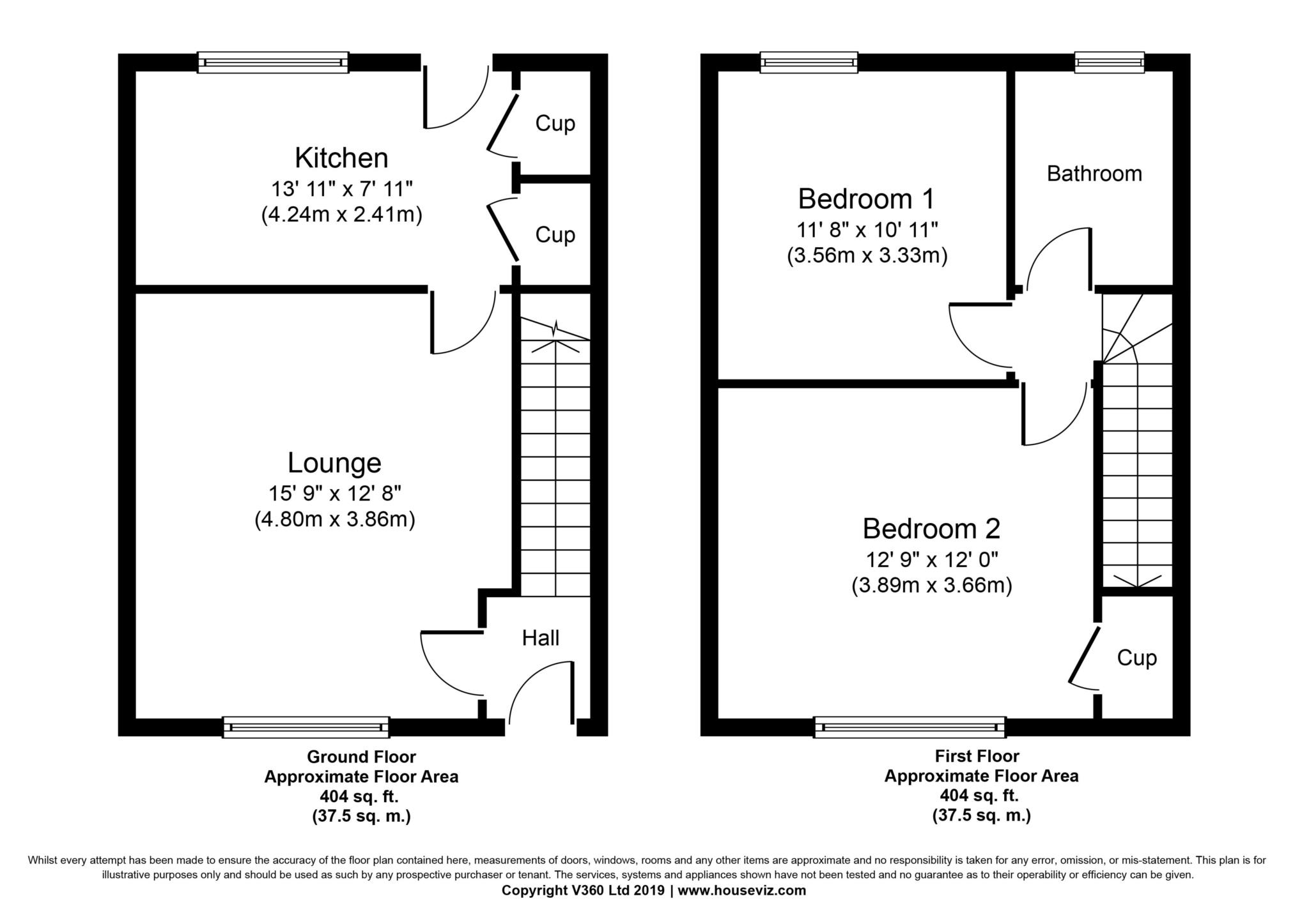 2 Bedrooms Terraced house for sale in Hillview Road, Elderslie, Johnstone PA5