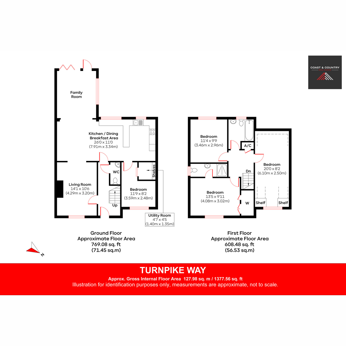15, Turnpike Way, Ashington floorplan