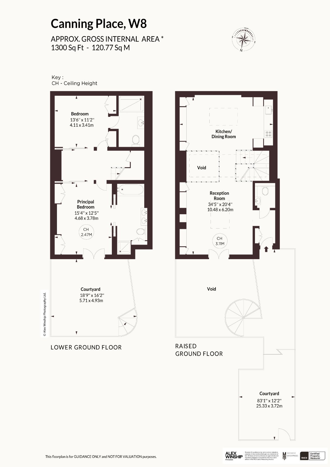 1A,, Canning Place, London floorplan