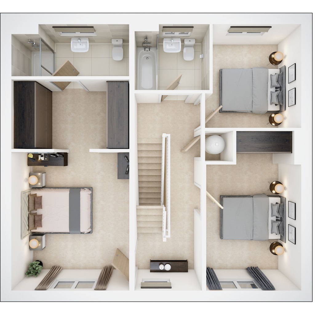 The Garrton - Plot 122, The Arboretum, Three Counties Way, Haverhill floorplan