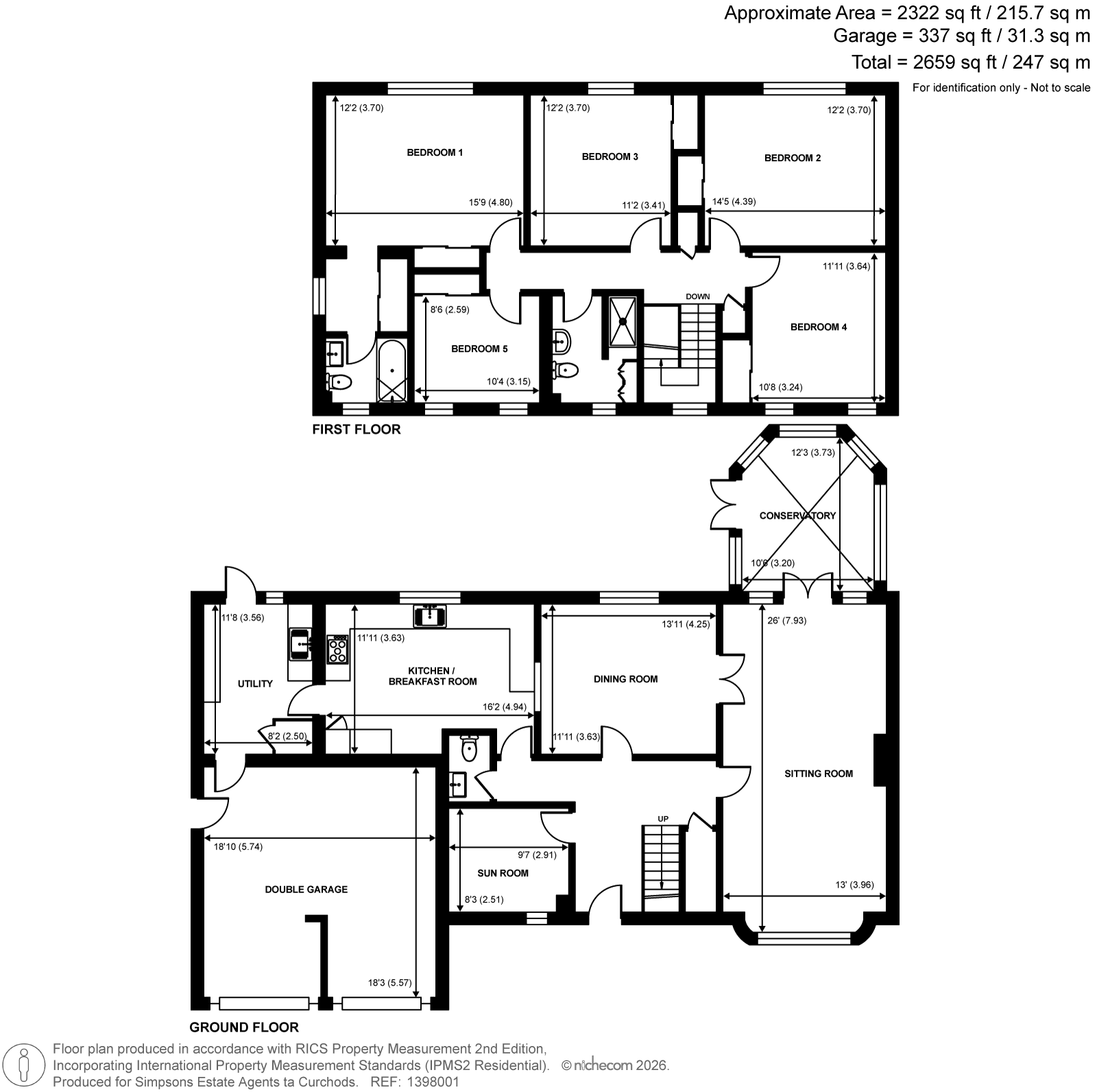 4, Dorin Court, Pyrford floorplan
