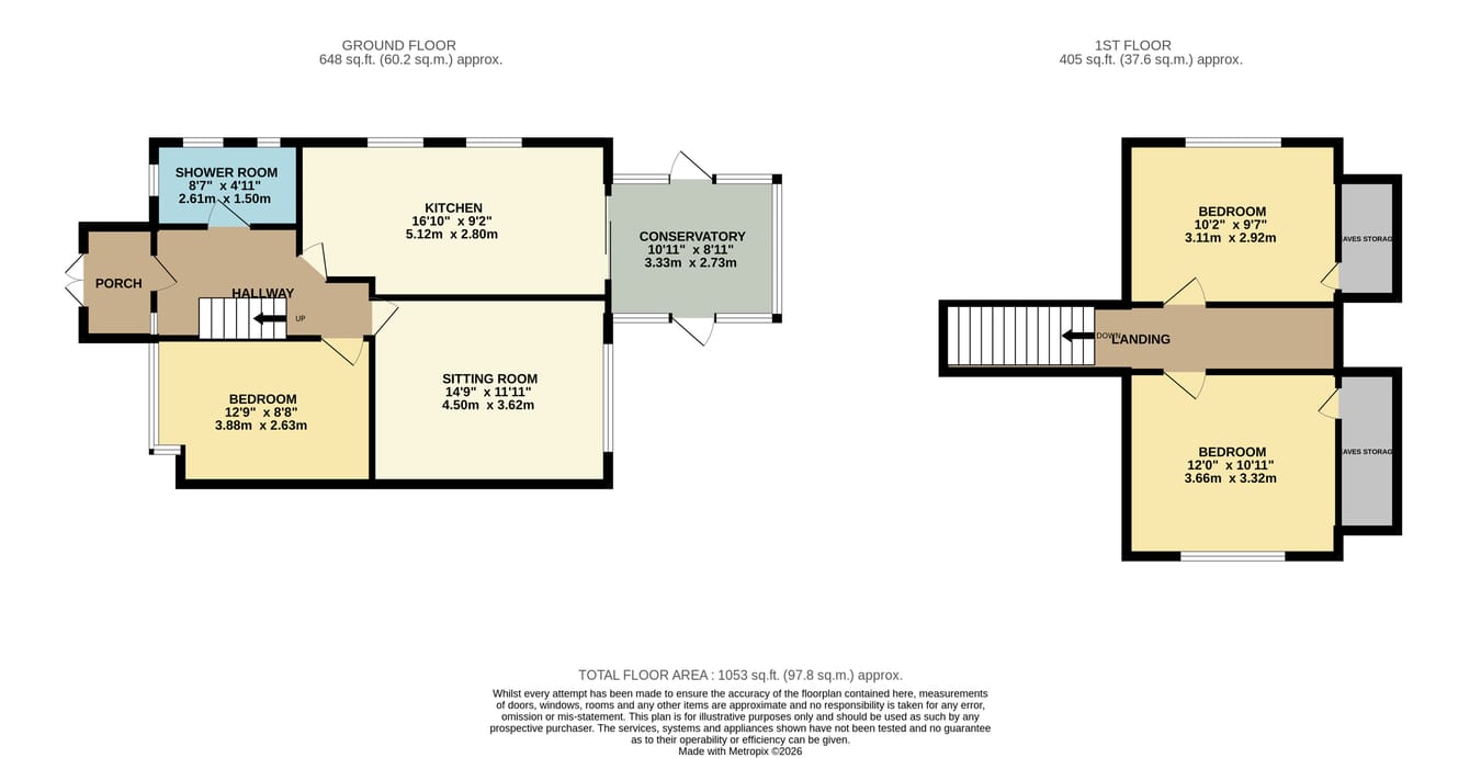 1, Hanover Close, Bexhill-on-Sea floorplan