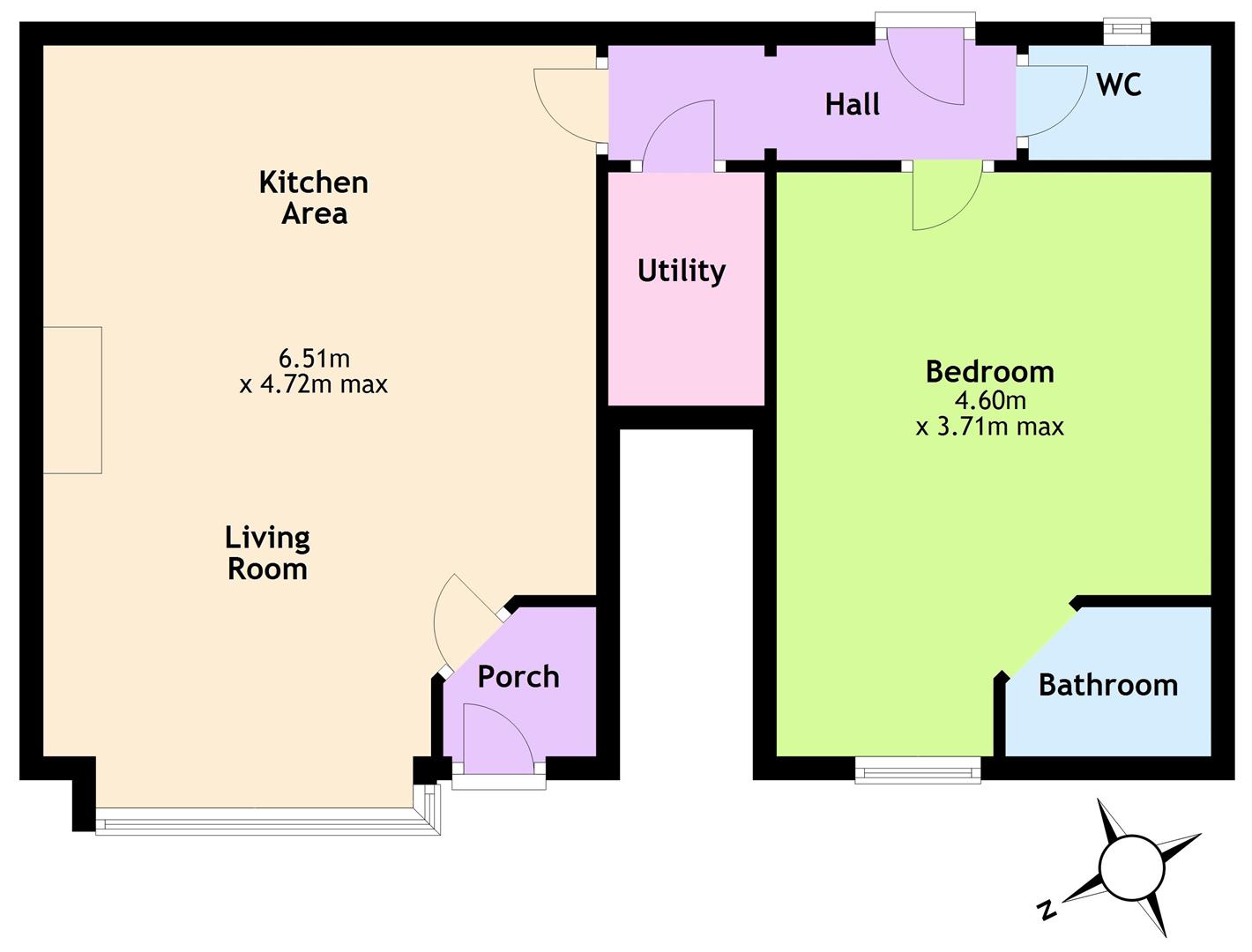 Ground floor flat, 21A, Bridge Street, Chepstow floorplan